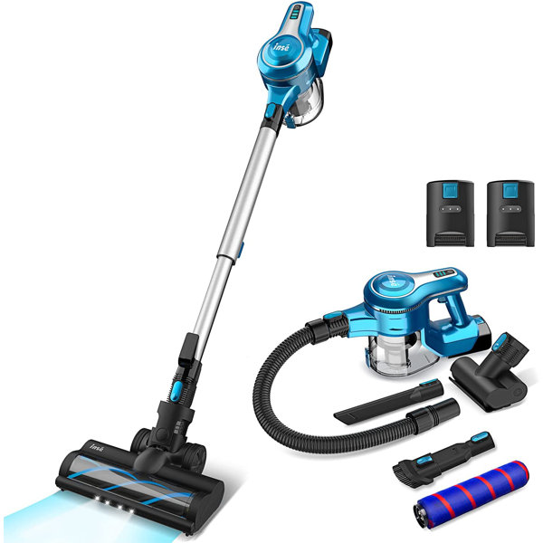 INSE S6P Cordless Vacuum Cleaner With 2 Batteries, Up To 80Min RunTime Rechargeable Stick